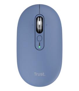 Ratón inalámbrico trust seron 26020/ batería recargable/ hasta 3200 dpi/ azul