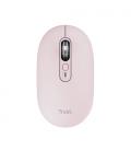 Ratón inalámbrico trust seron 26206/ batería recargable/ hasta 3200 dpi/ rosa
