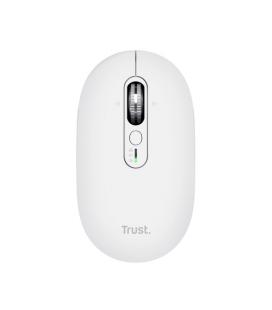 Ratón inalámbrico trust seron 26019/ batería recargable/ hasta 3200 dpi/ blanco