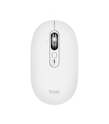 Ratón inalámbrico trust seron 26019/ batería recargable/ hasta 3200 dpi/ blanco