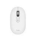 Ratón inalámbrico trust seron 26019/ batería recargable/ hasta 3200 dpi/ blanco