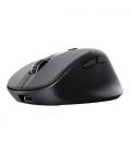Ratón ergonómico inalámbrico trust zevo 25991/ batería recargable/ hasta 4000 dpi/ negro