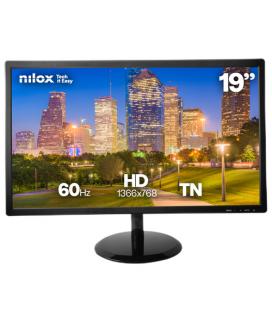 Nilox pantalla para PC 48,3 cm (19") 1366 x 768 Pixeles HD LCD Negro