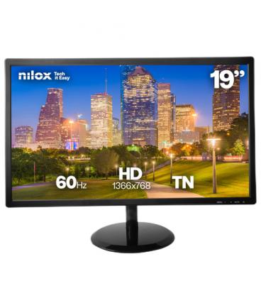 Nilox pantalla para PC 48,3 cm (19") 1366 x 768 Pixeles HD LCD Negro