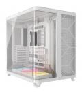 Caja ordenador gaming corsair air 5400 lx - r rgb icue atx cristal templado blanca