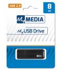 Memoria usb 2.0 mymedia by verbatim myusb drive 8gb negro