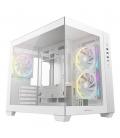 Caja ordenador gaming deepcool cg330 3f matx argb cristal templado blanca