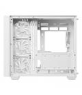 Caja ordenador gaming deepcool cg530u 4f atx argb cristal templado blanca