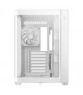 Caja ordenador gaming deepcool cg530u 4f atx argb cristal templado blanca