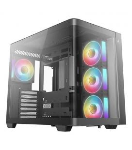 Caja ordenador gaming deepcool cg530u 4f atx argb cristal templado negra