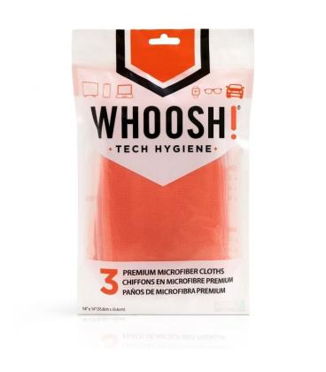 Pack de 3 paños de microfibra whoosh wsh007/ 35.6 x 35.6 cm