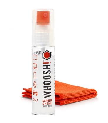 Kit limpiador de pantallas whoosh kit go wsh002/ spray 30ml + paño microfibra