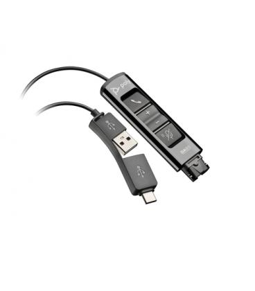 Adaptador qd usb poly da85 786c7aa/ qd macho/ usb macho - usb tipo-c macho