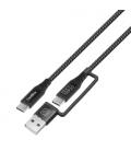 CoolBox CABLE USB-C + A / USB-C DATOS 10GBPS + CARGA RAPIDA 60W