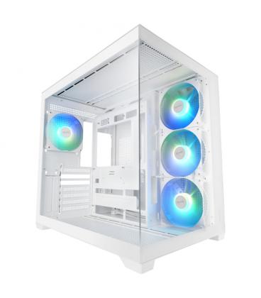 Caja ordenador mars gaming mcv5w atx argb cristal templado blanca