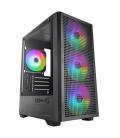 Caja ordenador mars gaming mc - vector matx argb cristal templado negra