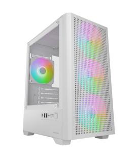 Caja ordenador mars gaming mc - vectorw matx argb cristal templado blanco