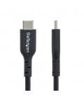 Cable usb tipo c startech 1m - macho - macho - negro