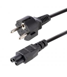 Cable schuko a iec c5 startech 3m - macho - hembra - negro