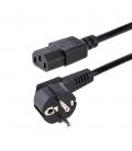 Cable schuko a iec c13 startech 3m - macho - hembra - negro