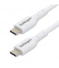 Cable usb tipo c startech 1m - macho - macho - blanco