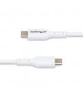 Cable usb tipo c startech 1m - macho - macho - blanco