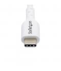Cable usb tipo c startech 3m - macho - macho - blanco
