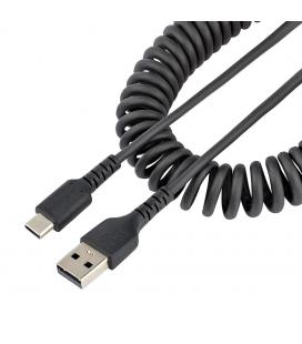 Cable usb tipo a a usb tipo c startech 0.50m - macho - macho - negro rizado