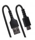 Cable usb tipo a a usb tipo c startech 0.50m - macho - macho - negro rizado