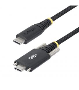 Cable usb tipo c a usb tipo c con fijacion por tornillo startech 2m - macho - macho - negro