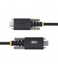 Cable usb tipo c a usb tipo c con fijacion por tornillo startech 2m - macho - macho - negro