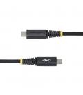 Cable usb tipo c a usb tipo c con fijacion por tornillo startech 2m - macho - macho - negro