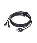 Cable displayport - usb tipo a a displayport - usb tipo b startech 1.8m - macho - macho - negro