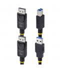 Cable displayport - usb tipo a a displayport - usb tipo b startech 1.8m - macho - macho - negro