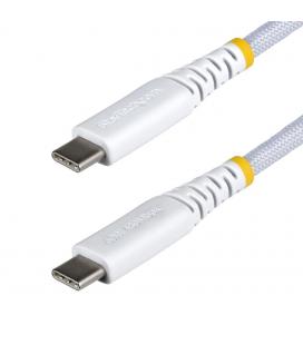 Cable usb tipo c startech 0.30m - macho - macho - blanco trenzado
