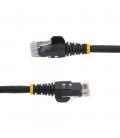 Cable de red startech latiguillo rj45 lszh utp cat6 0.50m negro