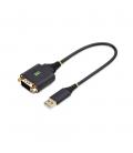Cable usb tipo a a rs232 db9 startech 0.30m - macho - macho - negro