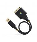 Cable usb tipo a a rs232 db9 startech 0.30m - macho - macho - negro