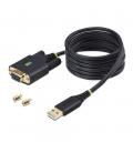 Cable usb tipo a a rs232 db9 startech 2m - macho - hembra - negro