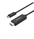 Cable usb tipo c a hdmi 4k startech 1m - macho - macho - negro