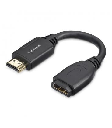 Cable hdmi 4k startech 0.15m - macho - hembra - negro