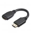 Cable hdmi 4k startech 0.15m - macho - hembra - negro