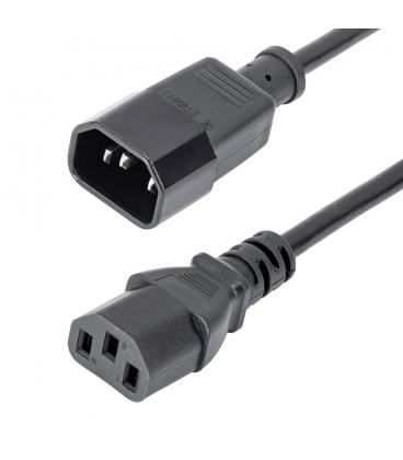 Cable iec c14 a iec c13 startech 1m - macho - hembra - negro