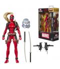 Figura hasbro marvel legends series build a figure marvel's box lady deadpool