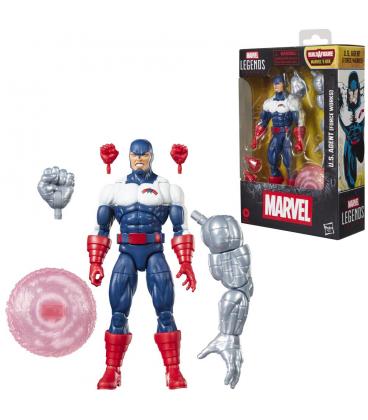 Figura hasbro marvel legends series build a figure marvel's box u.s. agent (force works)