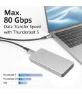 Cable usb4 act connectivity 80 gbps thunderbolt 5 - 240 w - usb type - c - certificado por usb - if - 1 -5 m.