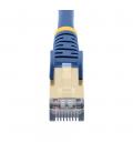 Cable de red startech latiguillo rj45 stp cat6a 3m azul