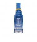 Cable de red startech latiguillo rj45 lszh u - utp cat6 3m azul