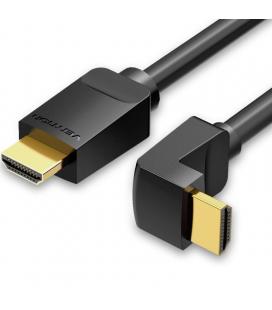 Cable hdmi 2.0 4k acodado vention aarbf/ hdmi macho - hdmi macho/ 1m/ negro