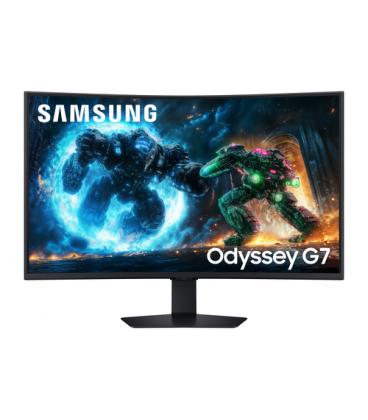 Monitor gaming curvo samsung odyssey g7 g75f 37'/ 4k/ 1ms/ 165hz/ va/ regulable en altura/ negro